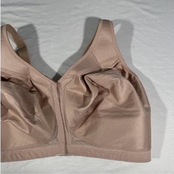 NEW $58 Glamorise MagicLift Front-Closure Posture Back Bra Cafe [ US 42H ] #6053 - Picture 6 of 11